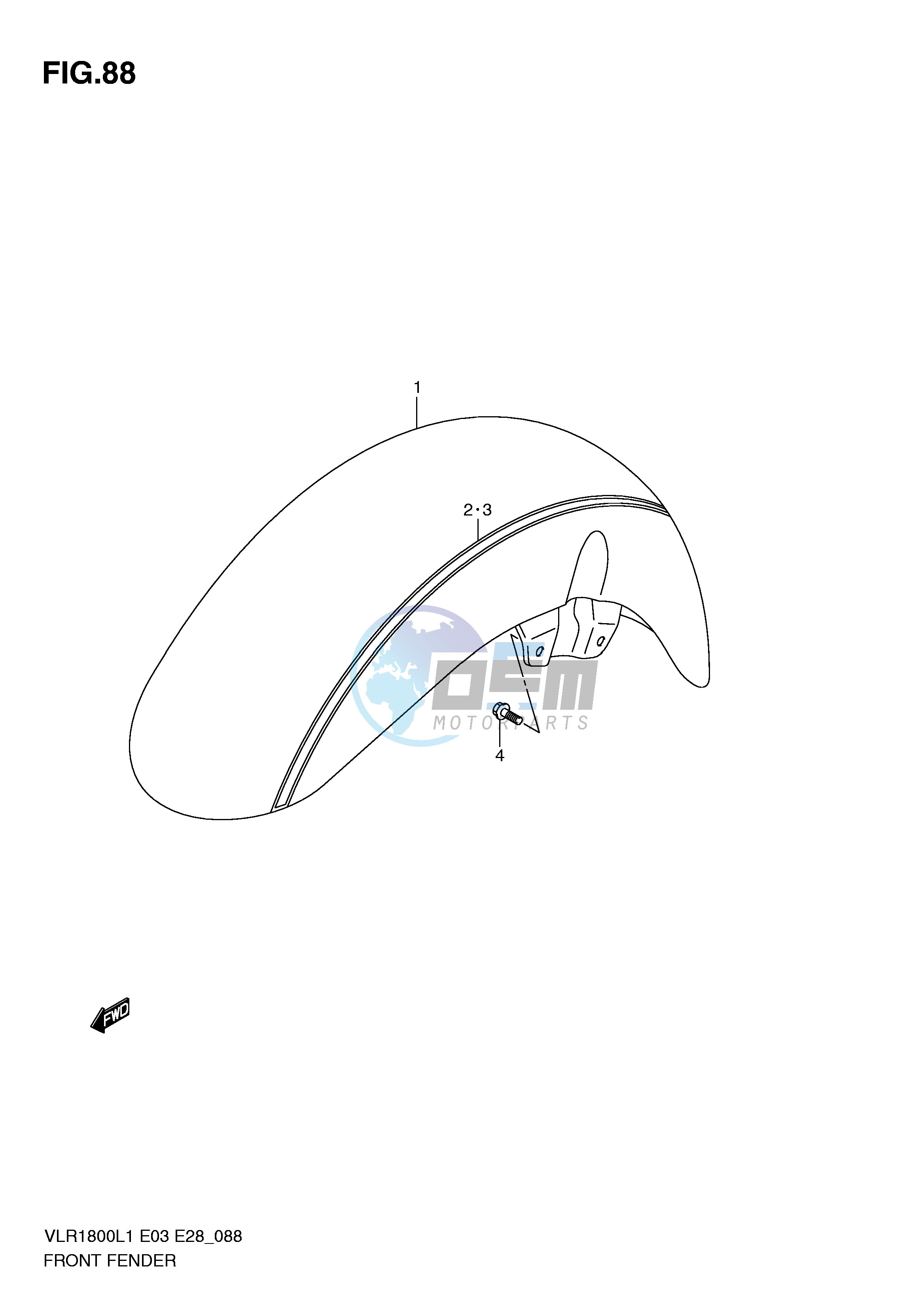 FRONT FENDER (VLR1800TL1 E3)