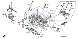 XL700VA9 France - (F / ABS CMF SPC) drawing REAR CYLINDER HEAD