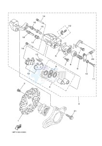 YFZ450R YFZ45YSXH (BW22) drawing REAR BRAKE CALIPER