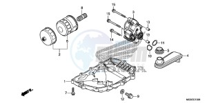 NC700DC Integra E drawing OIL PAN/ OIL PUMP