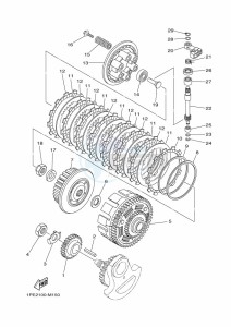 YFM700R (BCX9) drawing CLUTCH