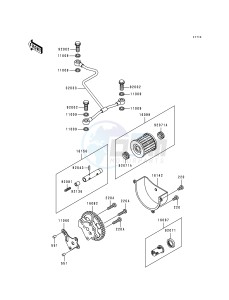 KLF 300 B [BAYOU 300] (B5-B9) [BAYOU 300] drawing OIL PUMP_OIL FILTER