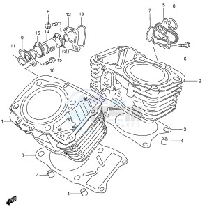 VS800 (E3-E28) INTRUDER drawing CYLINDER