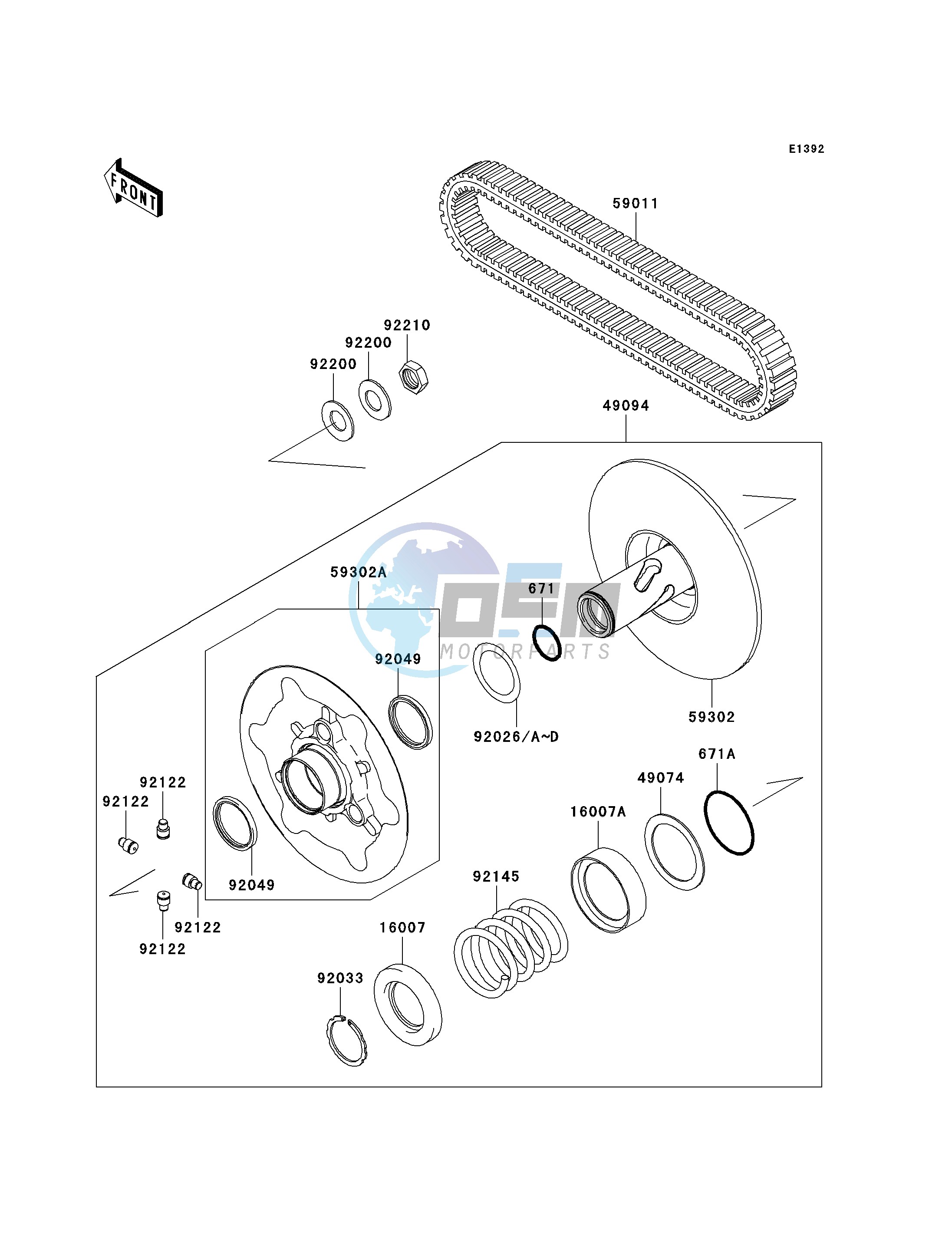 DRIVEN CONVERTER_DRIVE BELT