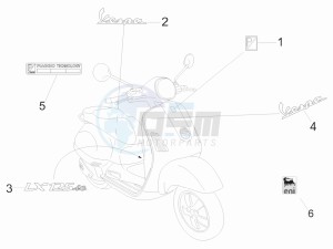 LX 125 4T E3 Vietnam drawing Plates - Emblems