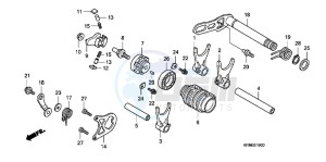 CRF250RD CRF250R Europe Direct - (ED) drawing GEARSHIFT DRUM