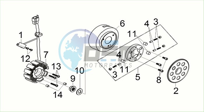 FLYWHEEL - STATOR