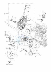 XSR700 MTM690D-U (BJY2) drawing WATER PUMP