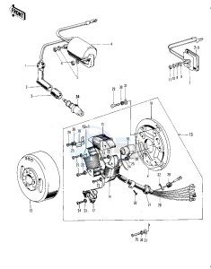 F8 (BISON A) 250 (BISON A) drawing IGNITION_GENERATOR_RECTIFIER