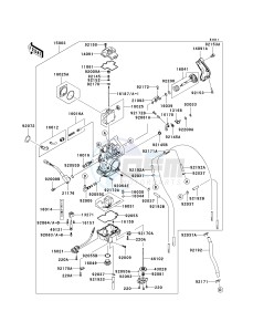 KX 250 N [KX250F] (N1) [KX250F] drawing CARBURETOR