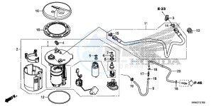 TRX500FM2H Europe Direct - (ED) drawing FUEL PUMP