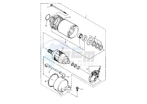 YZF R THUNDER CAT 600 drawing STARTING MOTOR