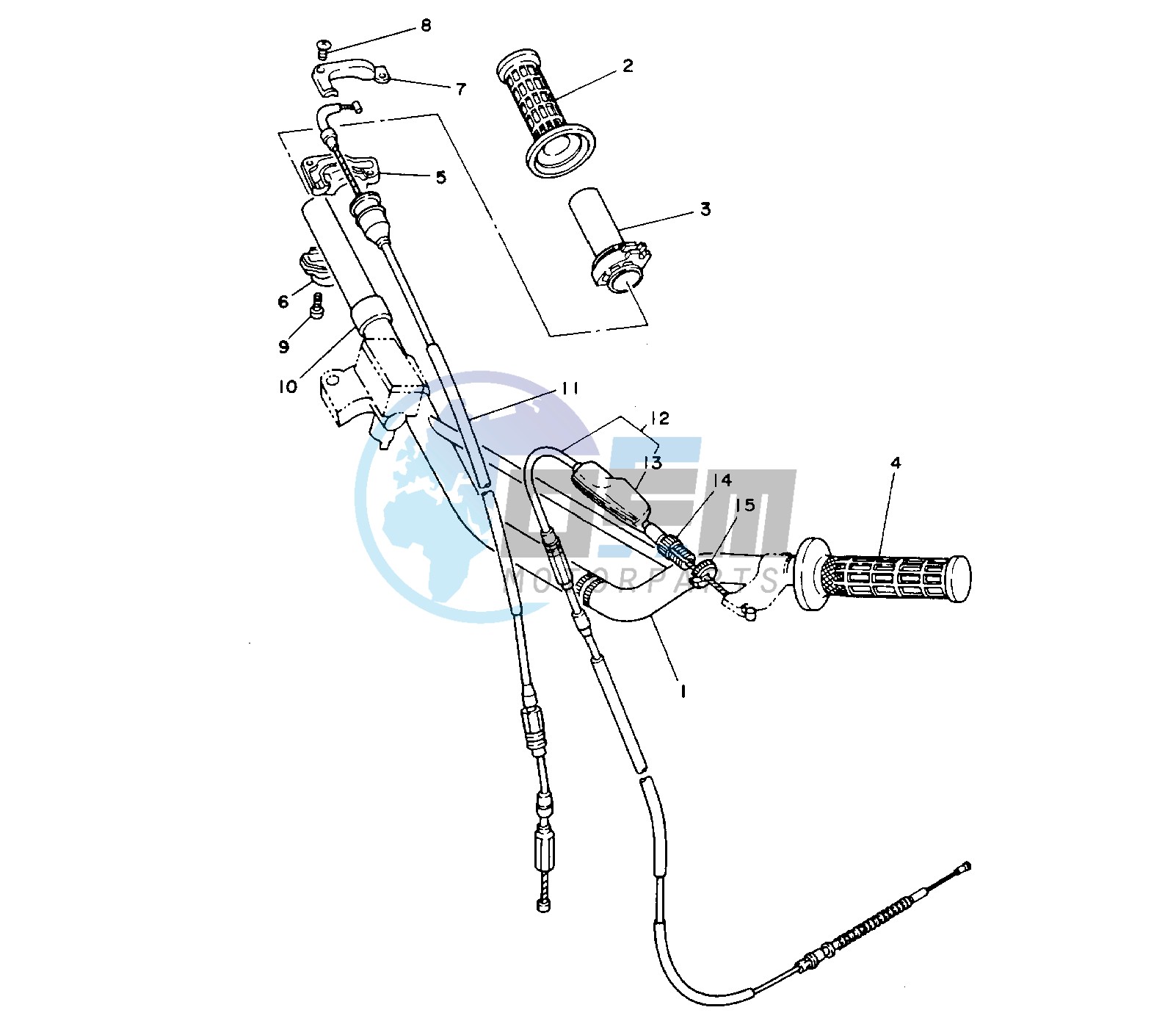 STEERING HANDLE AND CABLE