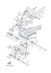 MT07A MT-07 ABS 700 (1XB1 1XB2) drawing REAR ARM