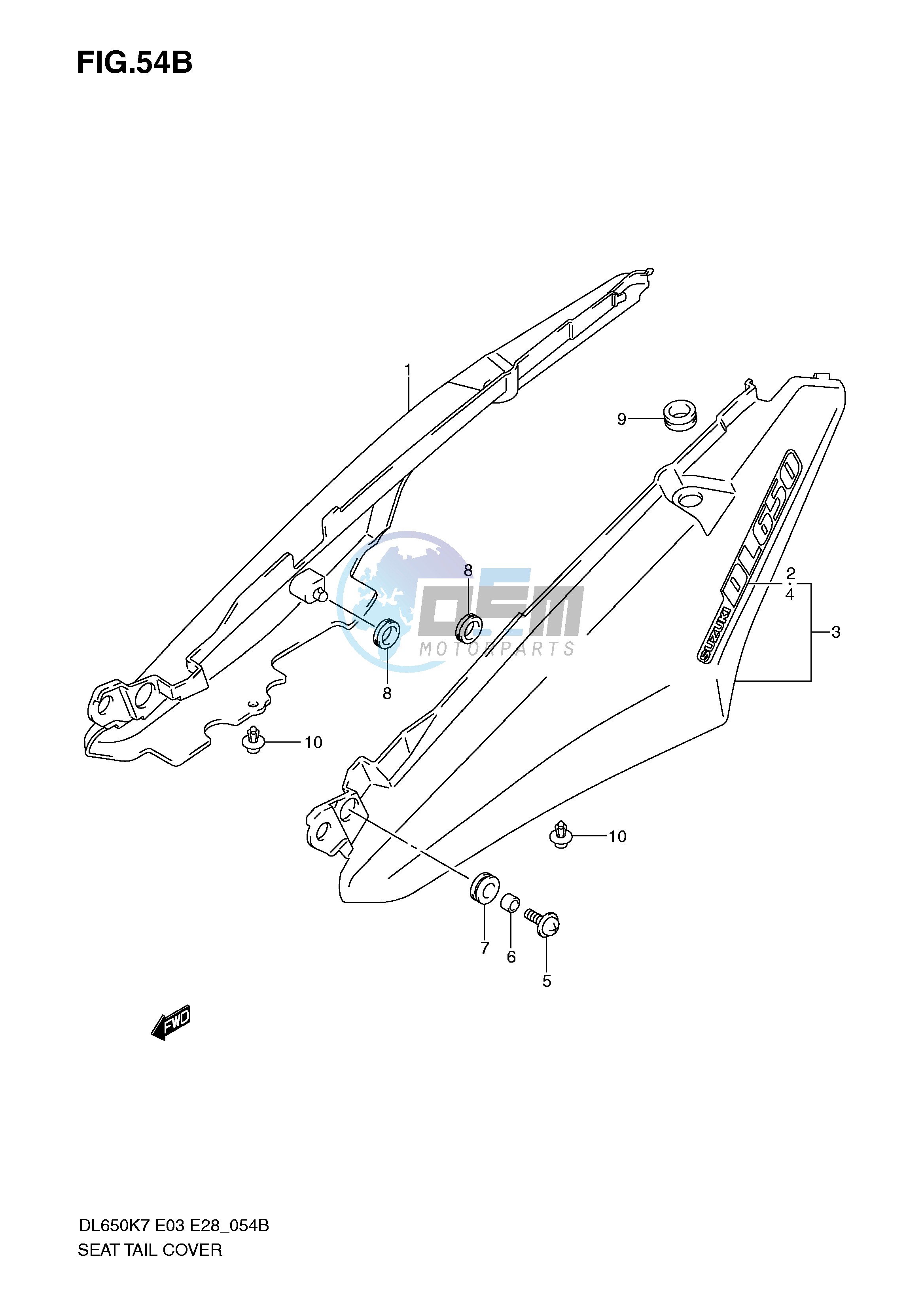 SEAT TAIL COVER (MODEL K9 L0)