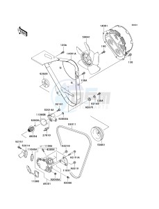 KAF 950 B [MULE 3010 DIESEL 4X4] (B1) [MULE 3010 DIESEL 4X4] drawing WATER PUMP