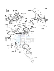 VERSYS_ABS KLE650DDF XX (EU ME A(FRICA) drawing Rear Fender(s)