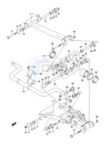 LT-A500X(Z) drawing REAR SUSPENSION ARM