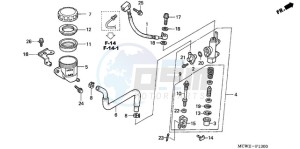 VFR800A9 ED / ABS MME TWO drawing RR. BRAKE MASTER CYLINDER