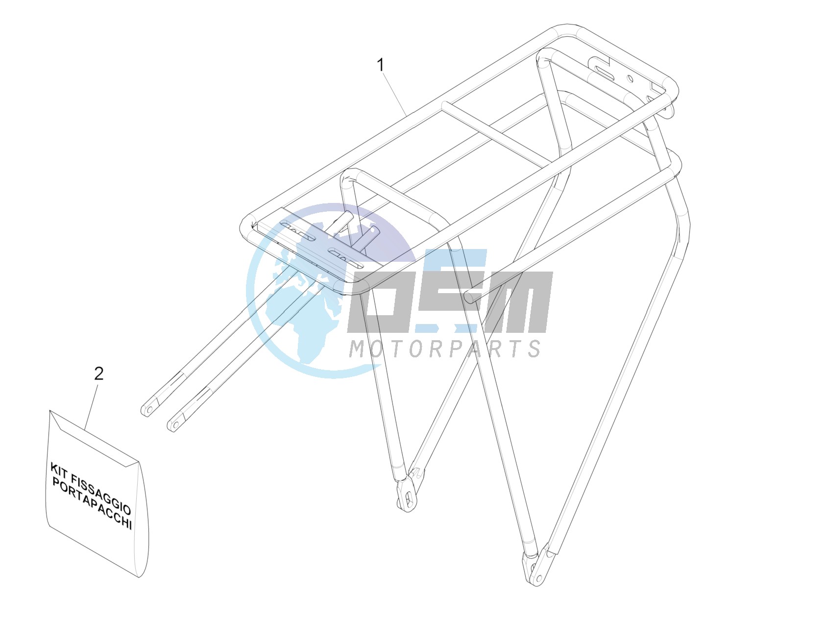 Rear luggage rack