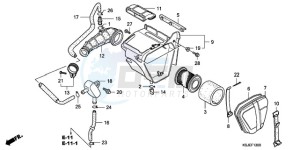 CRF100F9 Australia - (U) drawing AIR CLEANER