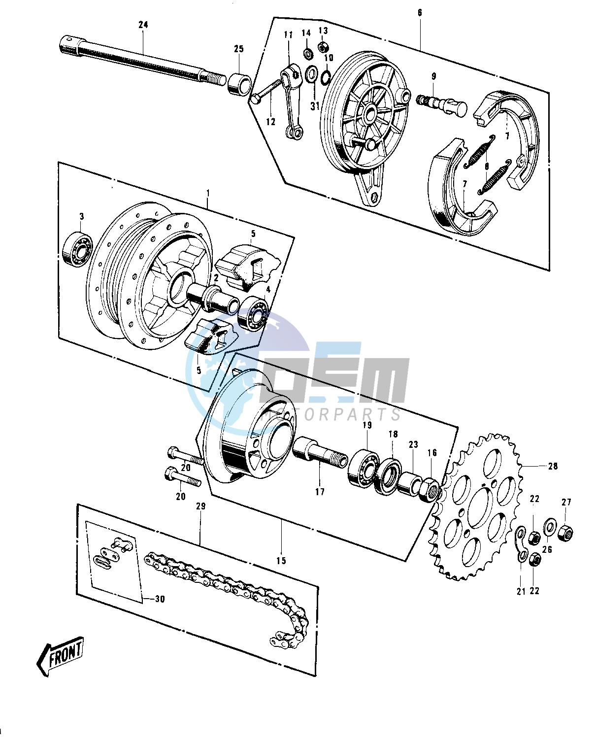 REAR HUB_BRAKE_CHAIN -- 70-73- -