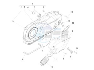 Primavera 150 4T 3V iGET (APAC) (AU, CN, EX, RI, TN) drawing Crankcase cover - Crankcase cooling