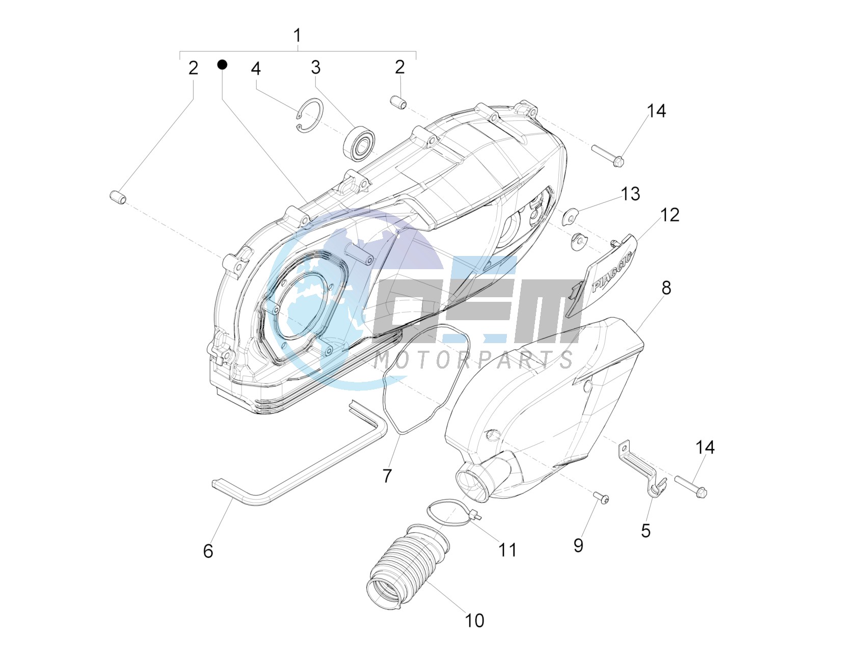 Crankcase cover - Crankcase cooling