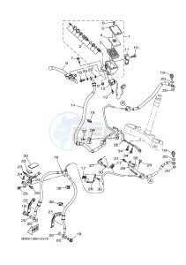 MTN-1000D MT-10 SP MT-10 SP (BW84) drawing FRONT MASTER CYLINDER