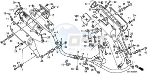 XL1000VA9 Europe Direct - (ED / ABS) drawing EXHAUST MUFFLER