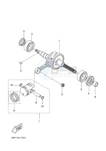 NS50N NITRO NAKED (1PL7 1PL7) drawing CRANKSHAFT & PISTON