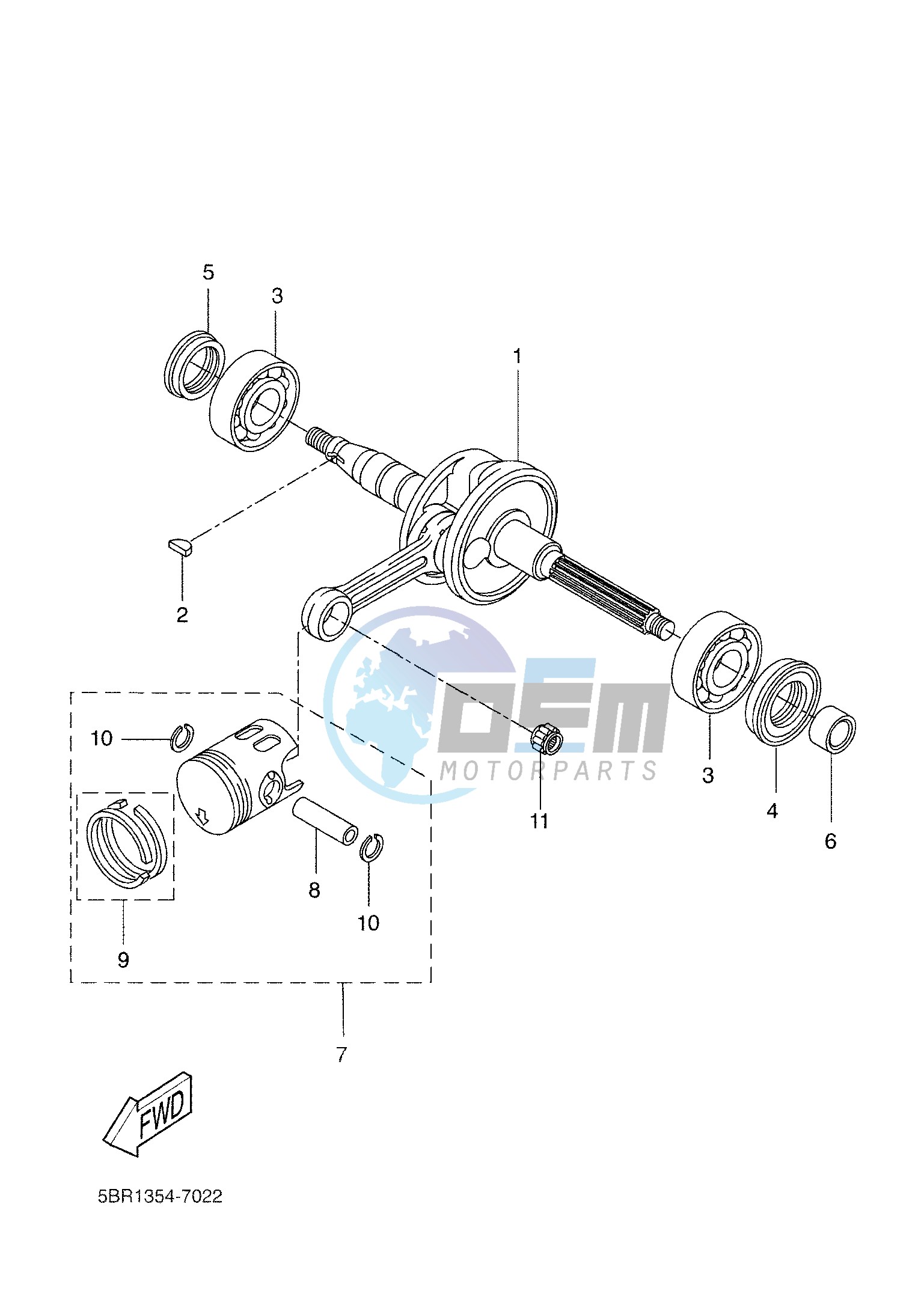 CRANKSHAFT & PISTON