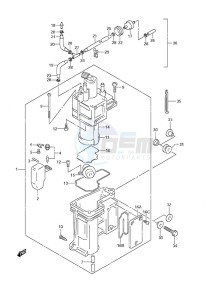 DF 40 drawing Fuel Vapor Separator