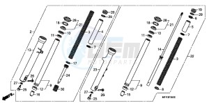 VT1300CXAB drawing FRONT FORK