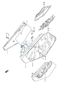 DR350 (E3) drawing FRAME COVER (MODEL N P R S)