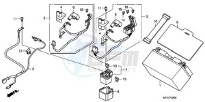 CB600FA39 France - (F / ABS CMF ST) drawing BATTERY