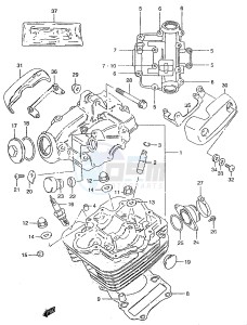 GZ125 (W-X-Y) drawing CYLINDER HEAD