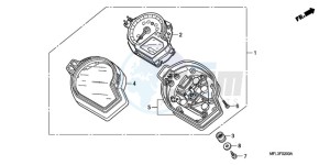 CBR1000RA9 France - (F / ABS CMF MME) drawing METER