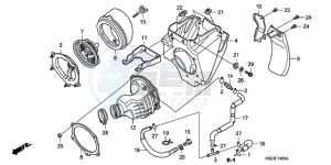 CRF150R9 Europe Direct - (ED / 2ED) drawing AIR CLEANER