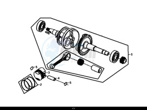 MASK 50 (XE05W1-IT) (L7-L9) drawing CRANK SHAFT / MASK 50 (XE05W1-IT) (L7-L9)