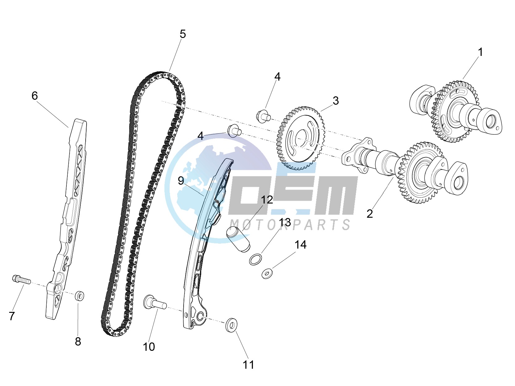 Rear cylinder timing system