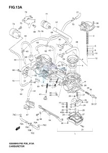 GS500 (P3) drawing CARBURETOR (MODEL K4 K5 K6)