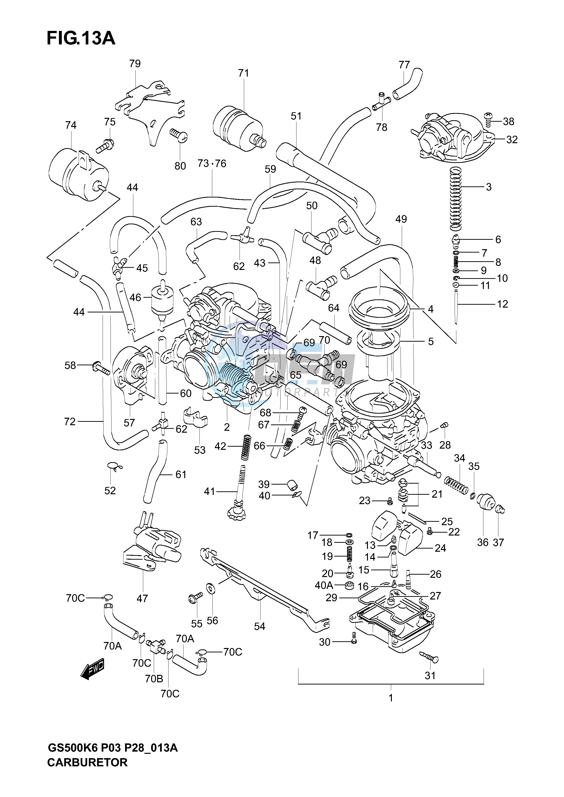 CARBURETOR (MODEL K4 K5 K6)