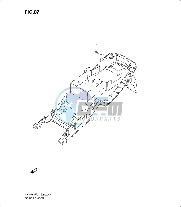 REAR FENDER (GSX650FAL1 E21)