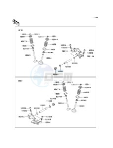 KVF 650 F [BRUTE FORCE 650 4X4I] (F6F-F9F ) F6F drawing VALVE-- S- -