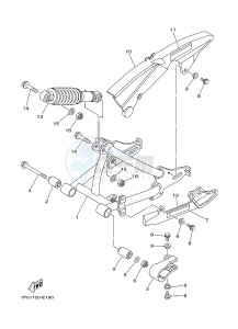 TT-R50E (2CJ3 2CJ4) drawing REAR ARM & SUSPENSION