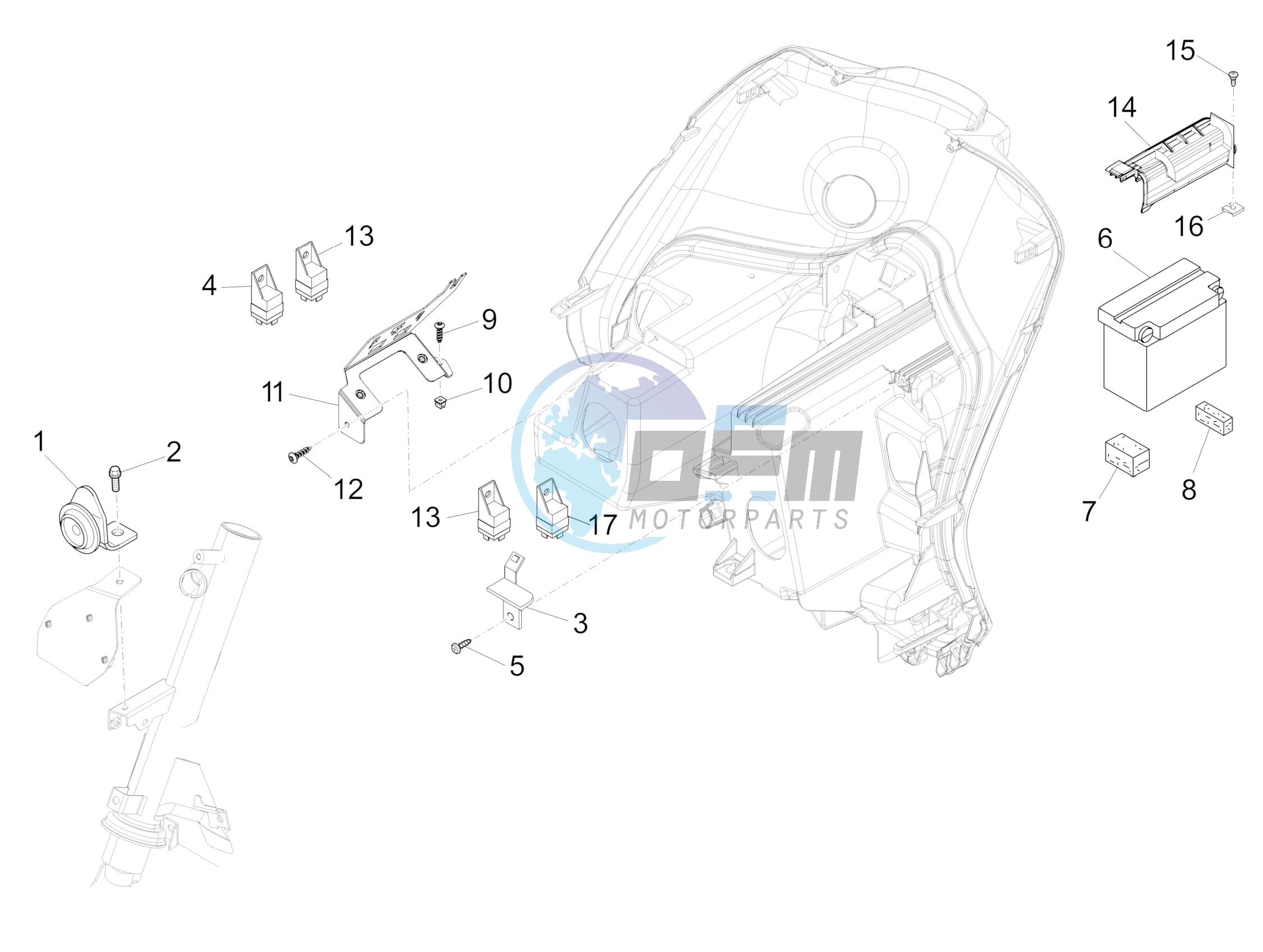 Remote control switches - Battery - Horn