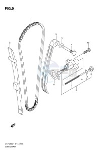 LT-F250 (E17) drawing CAM CHAIN