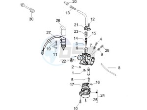 NRG 50 power DD drawing Carburetors components