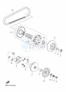 YFZ50 (BW4D) drawing CLUTCH